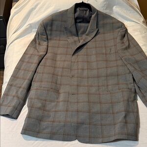 Sean John Gray Checkered Blazer